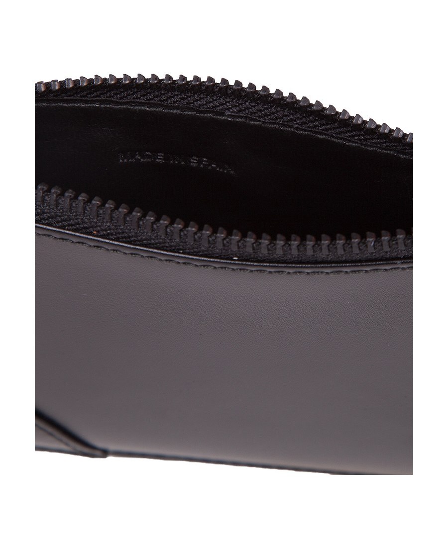 Comme Des Garçons Leather Wallet In Black