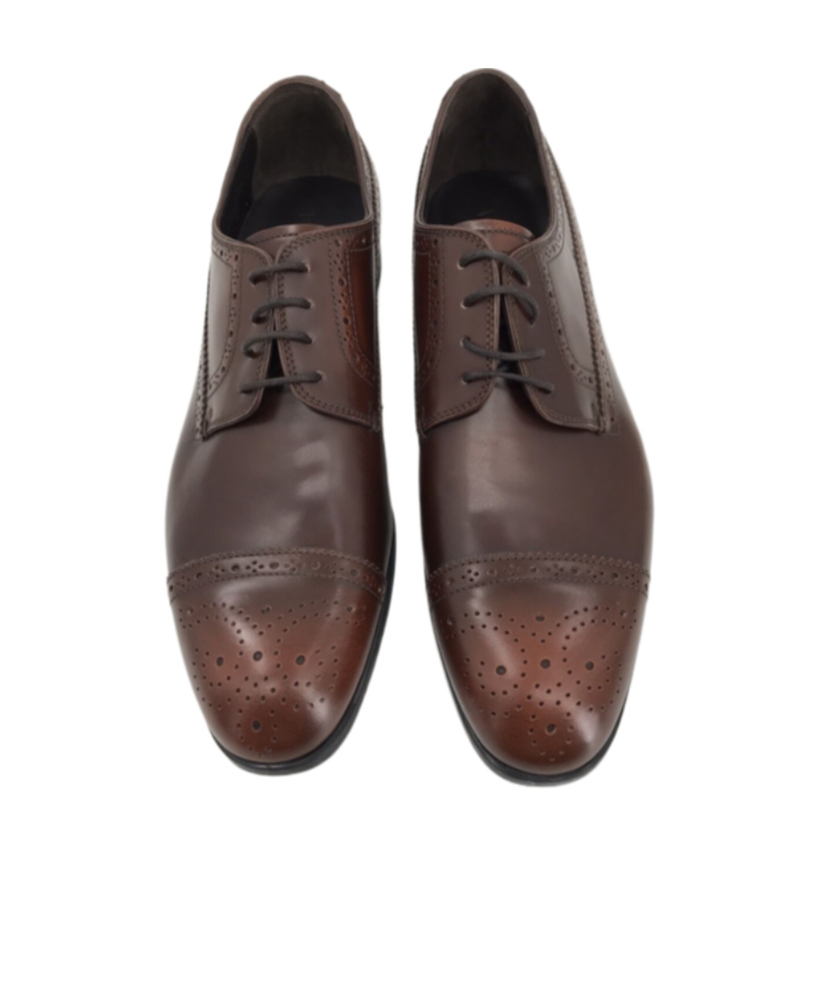 Emporio Armani Logo Business Casual Shoes In Black