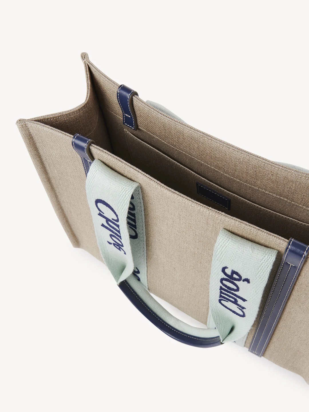 Shop Chloé Medium Woody Tote Bag In Nude