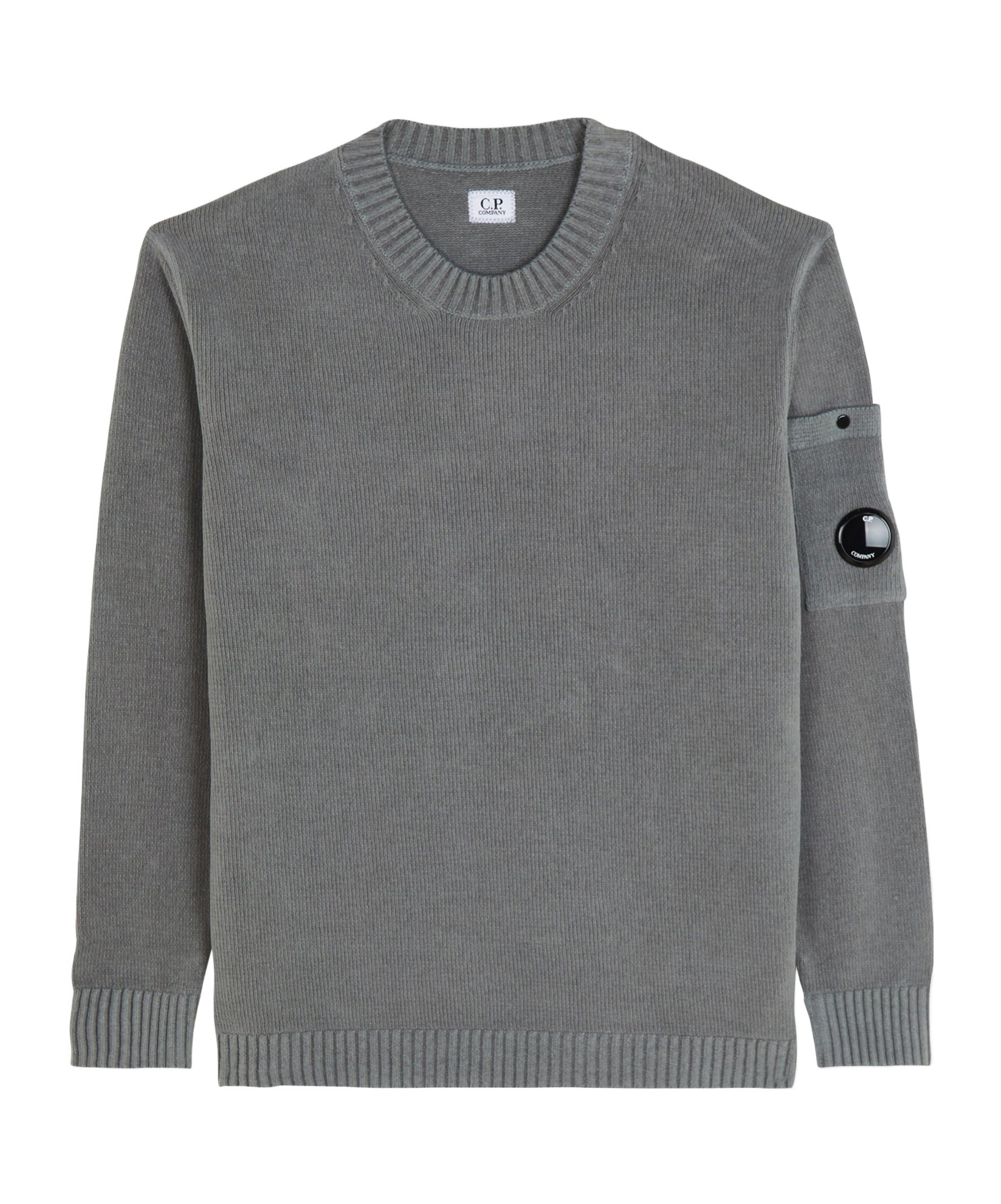 C.p. Company Round Neck Sweater In Gray