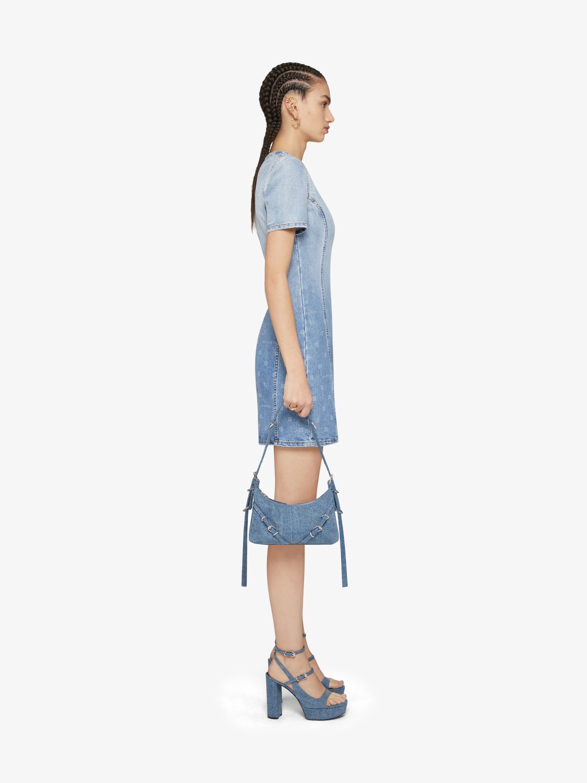 Givenchy Ombré-effect Denim Minidress In Blue