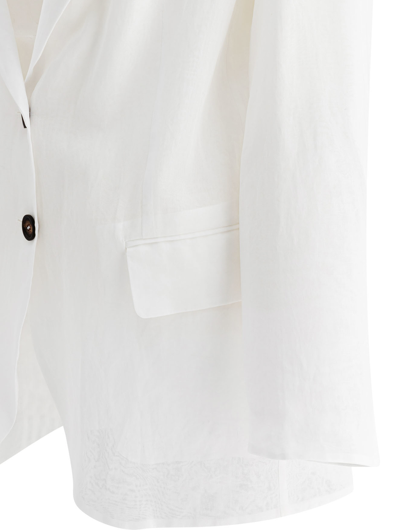 Brunello Cucinelli Single-breasted Blazer In White