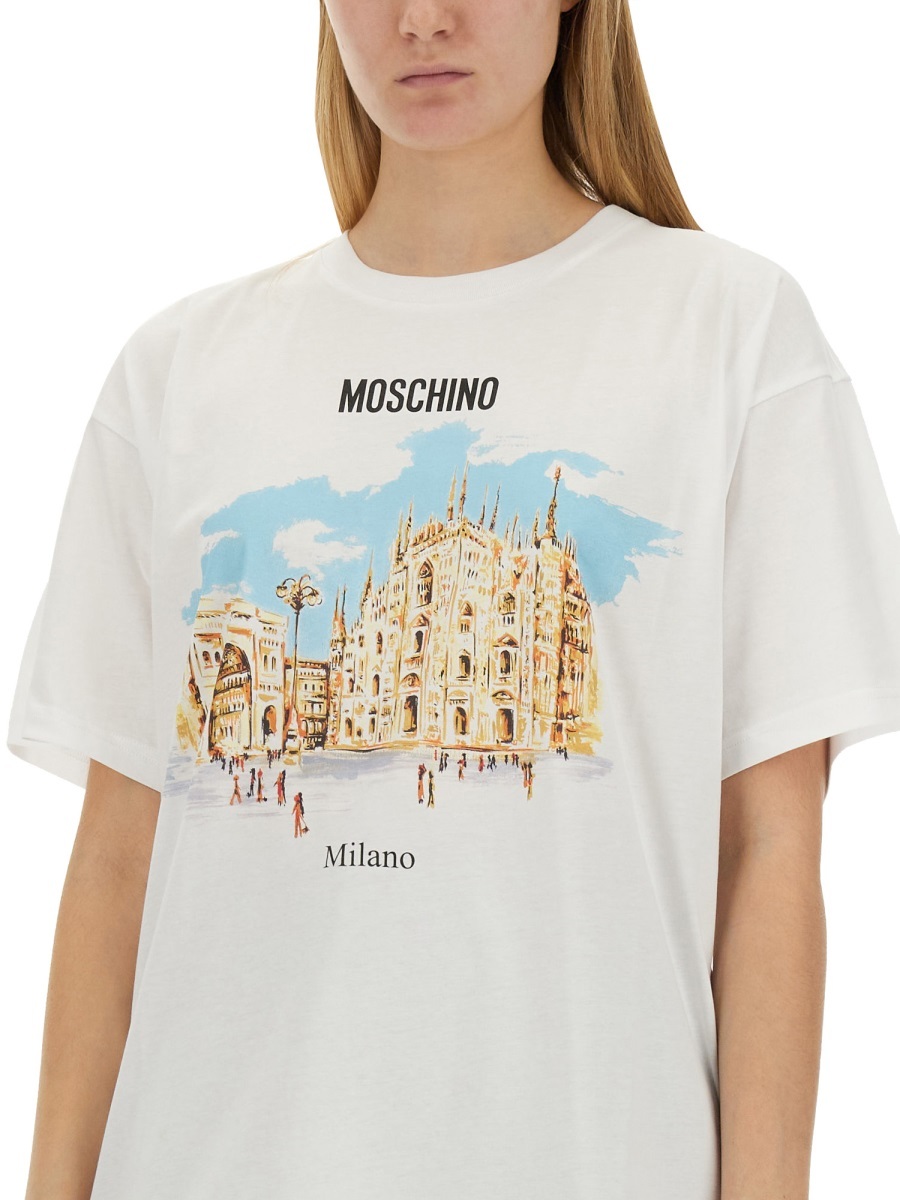 Moschino T-shirt With Logo In White