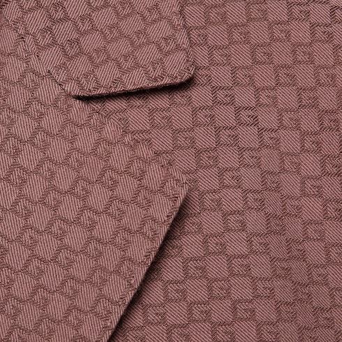 Gucci Gg Damier Horsebit-detail Blazer In Pink