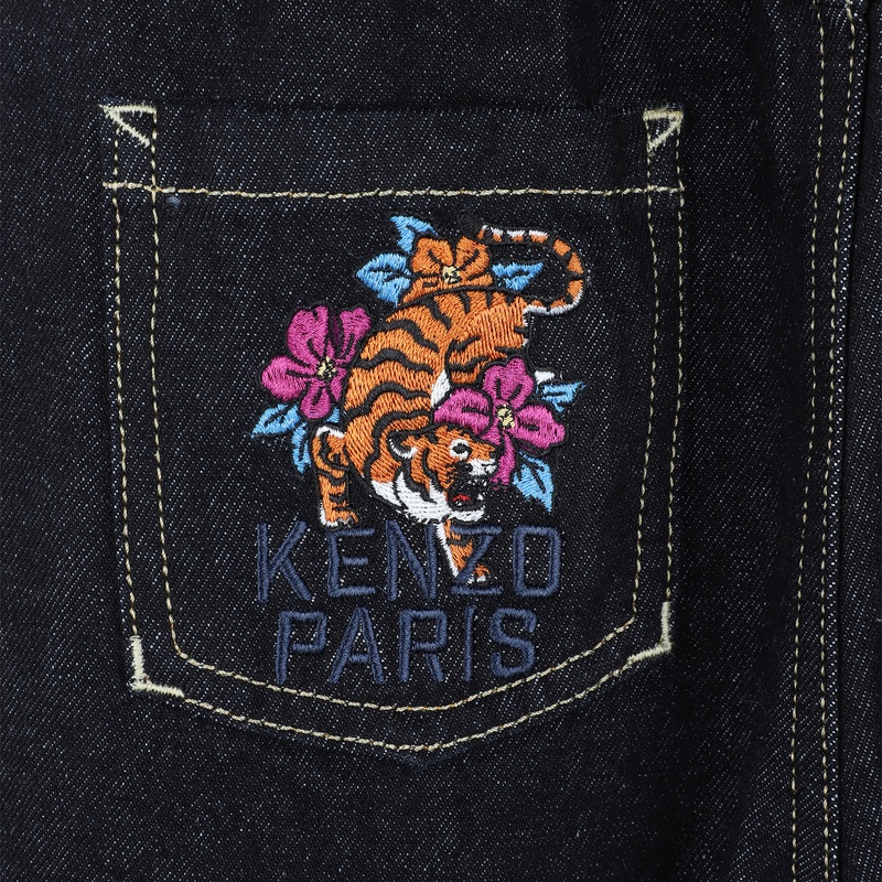 Kenzo Belt-loop Jeans In Black