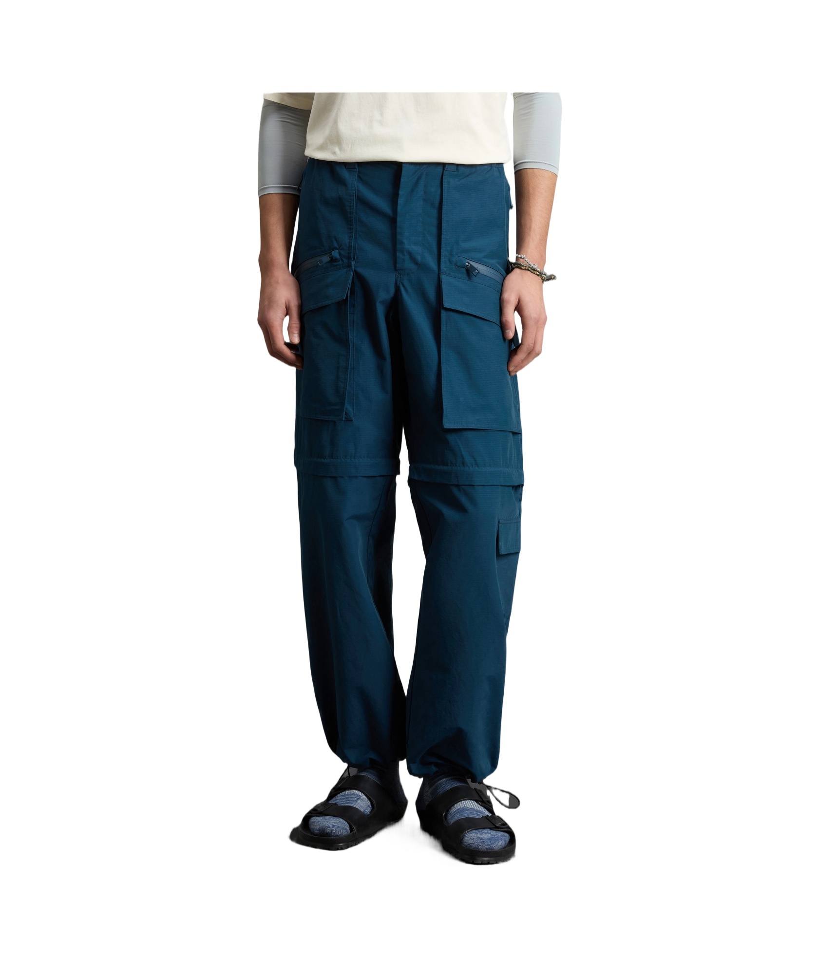 Woolrich 2-in-1 Pants In Cotton- And Nylon-blend Olmetex Ripstop By Todd Snyder In Blue