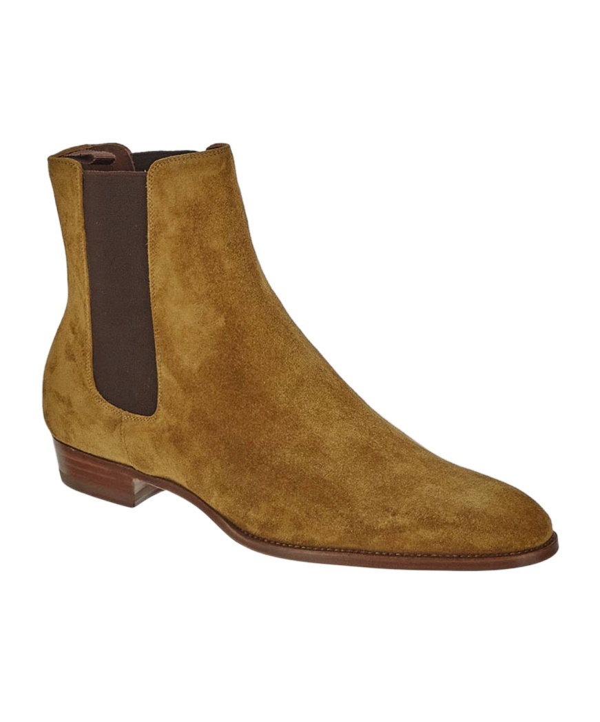 Celine Round Head Cover And Short Boots In Brown