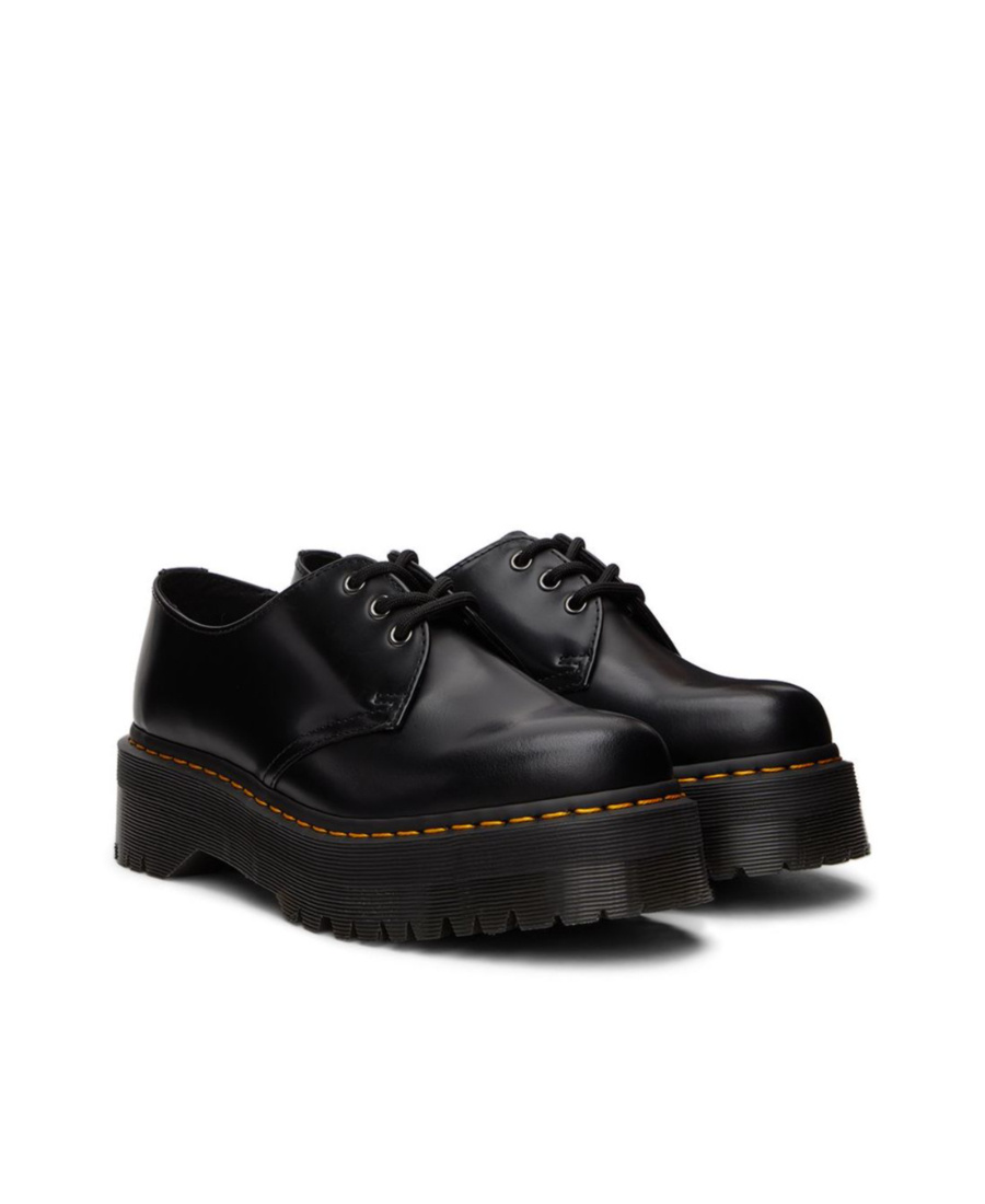 Dr. Martens Herren 1461 Quad Reclaimed Leder Plateaustiefel Schuhe In Black