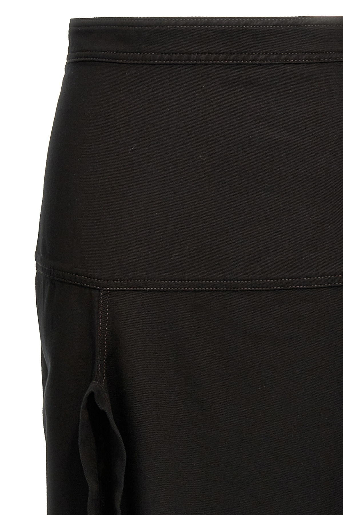 Lemaire Asymmetrical Wrapover Skirts Black In Black