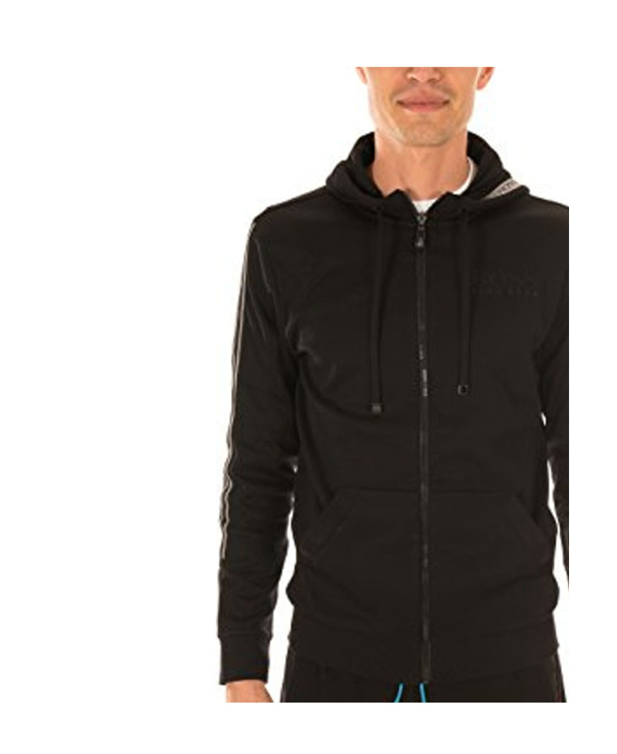 Hugo Boss Long-sleeved Casual Jacket In Black