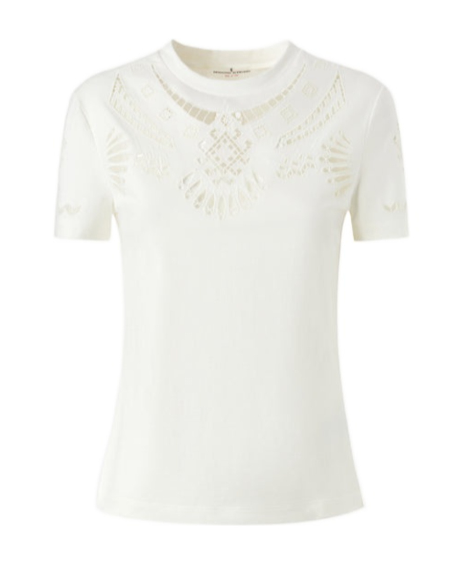 Ermanno Scervino Geometric Printed T-shirt In White