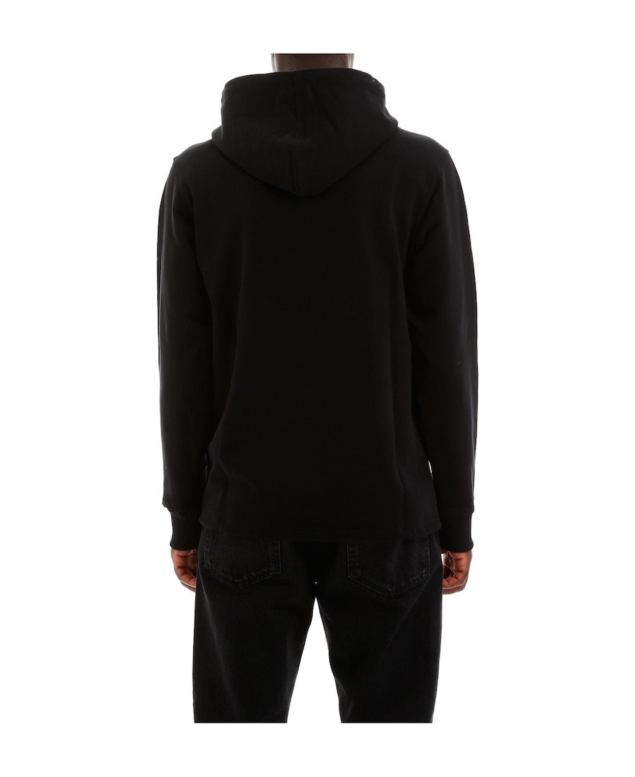 Kenzo Tiger Embroidered Hoodie In Black