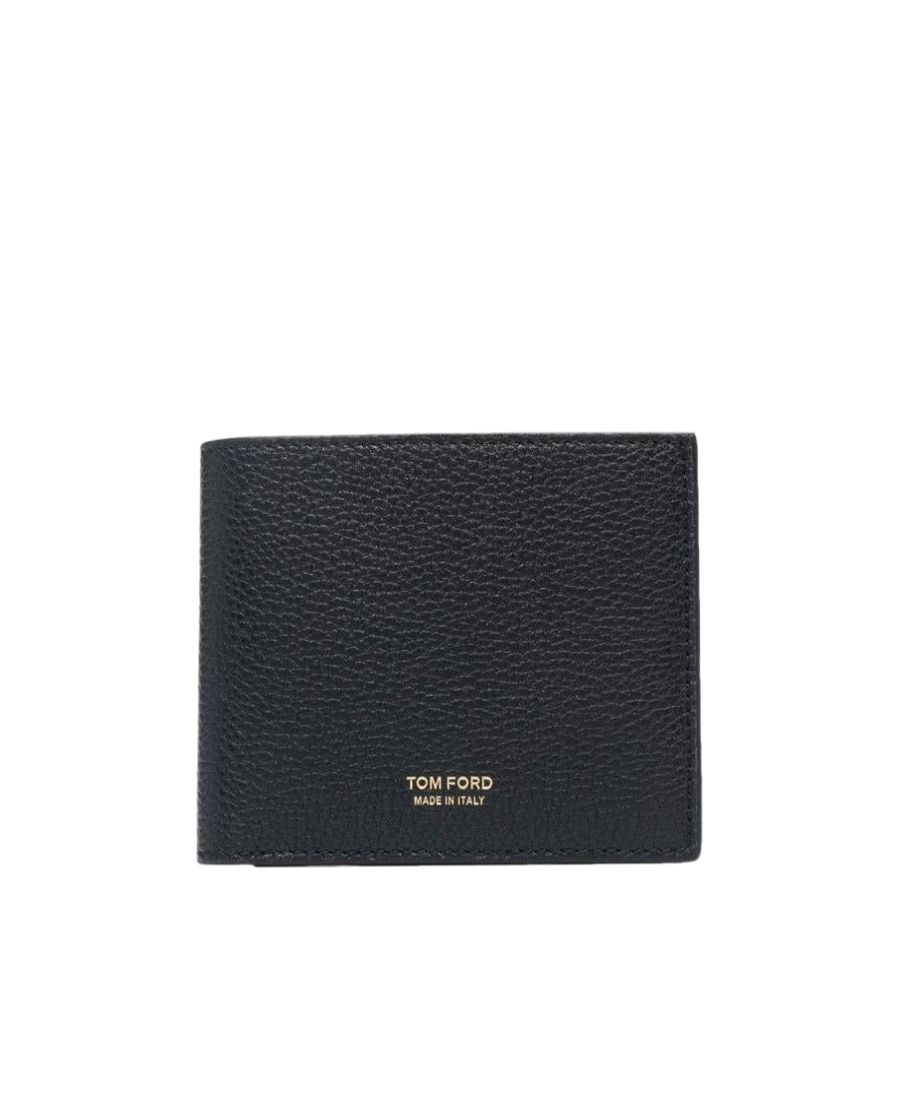 Tom Ford Logo-detail Leather Cardholder In Black