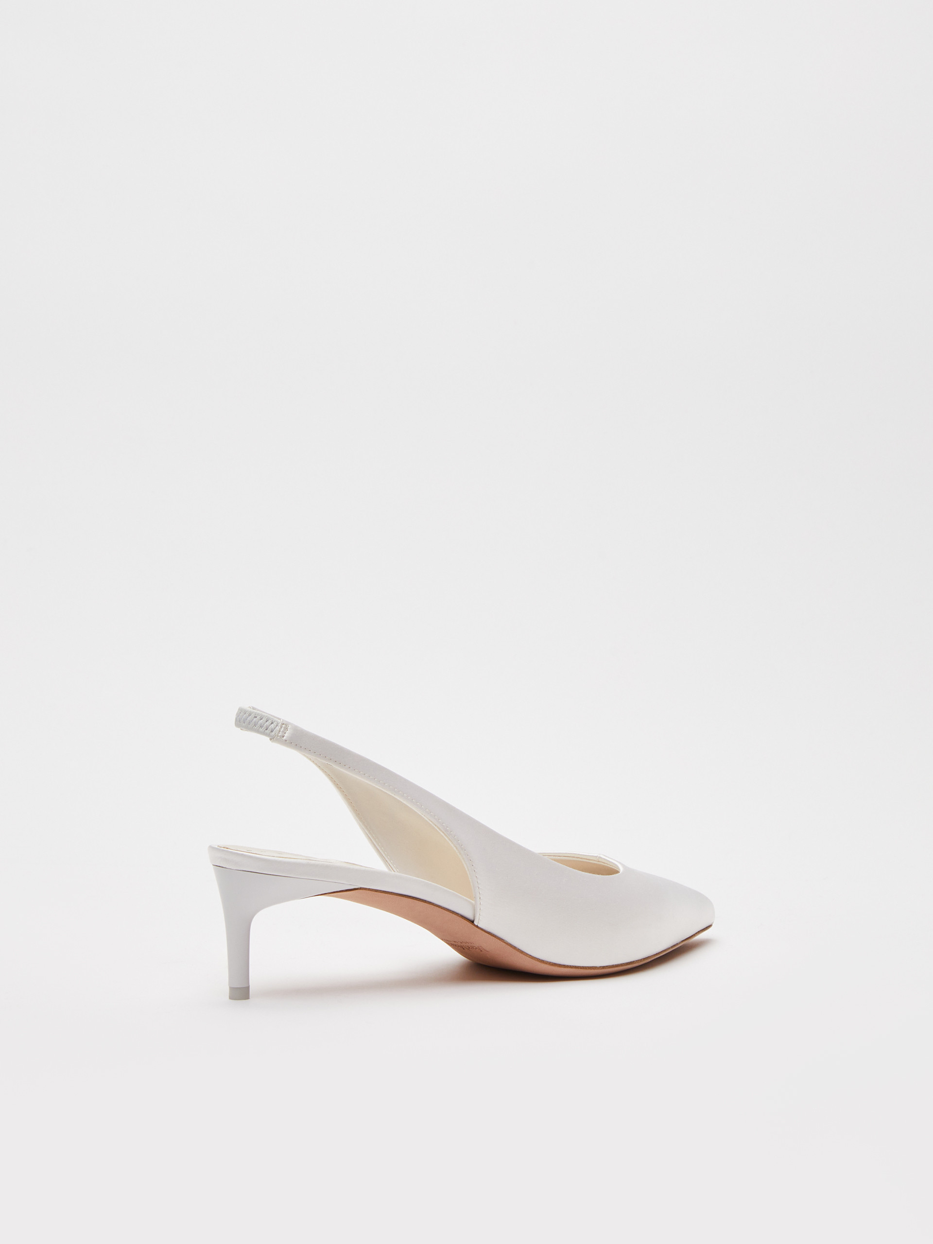 Max Mara Pointed High-heeled Sandals In White