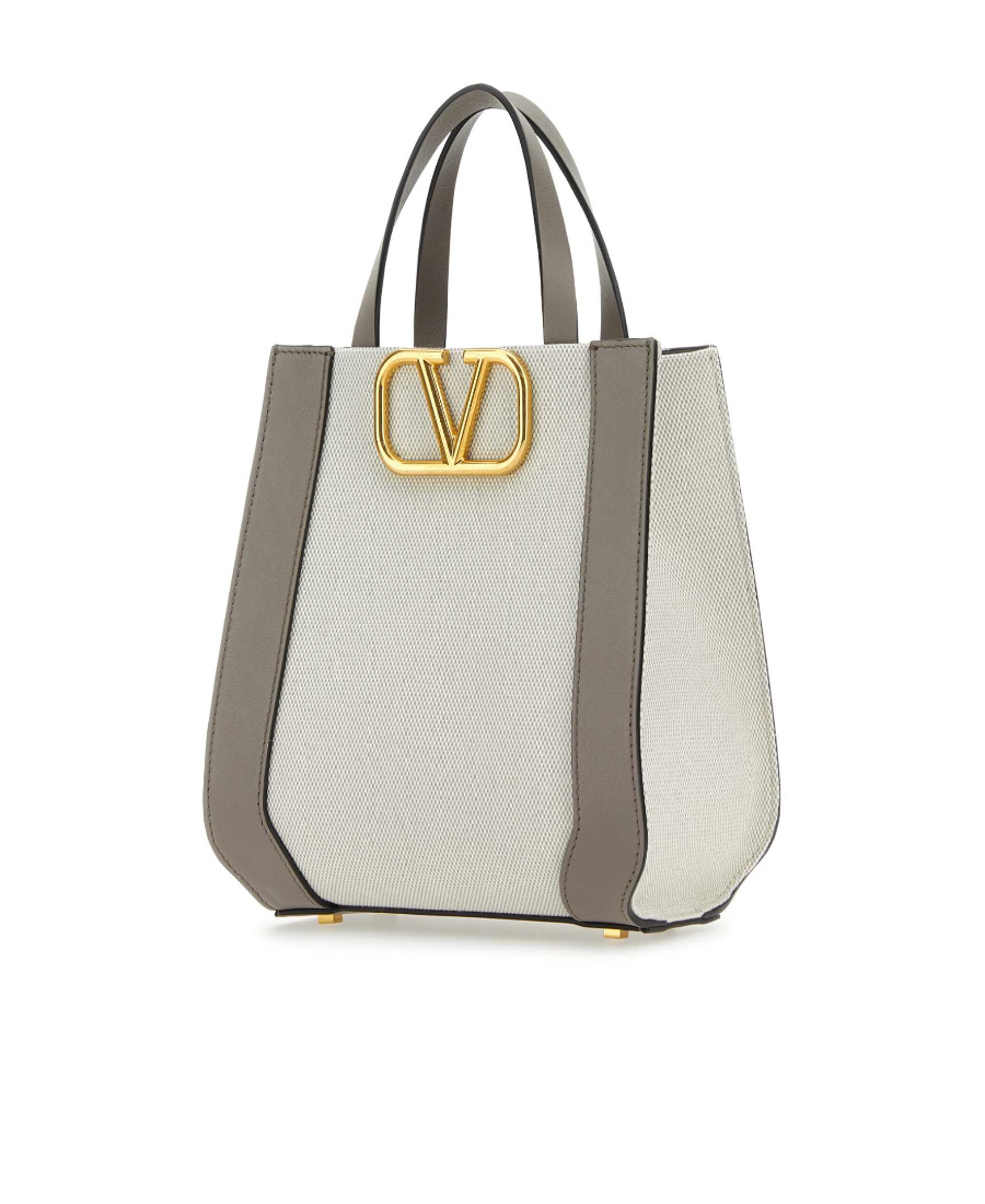 VALENTINO GARAVANI SMALL VLOGO SIGNATURE CANVAS TOTE BAG