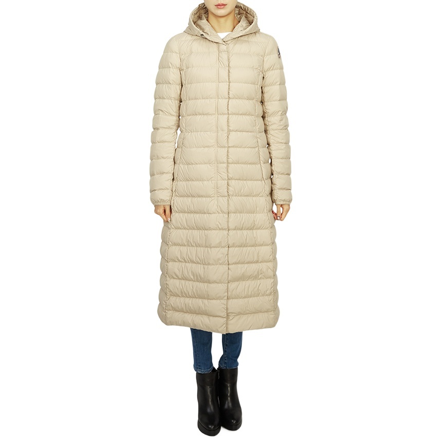 Shop Parajumpers Long-sleeved Down Jacket In Nude