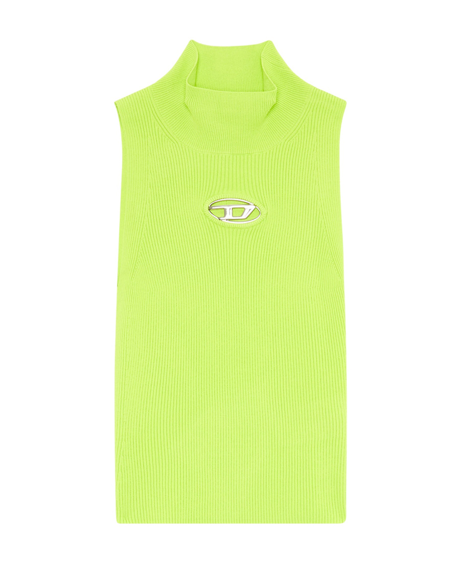 Diesel M-onervax-top Logo Tank Top In Yellow