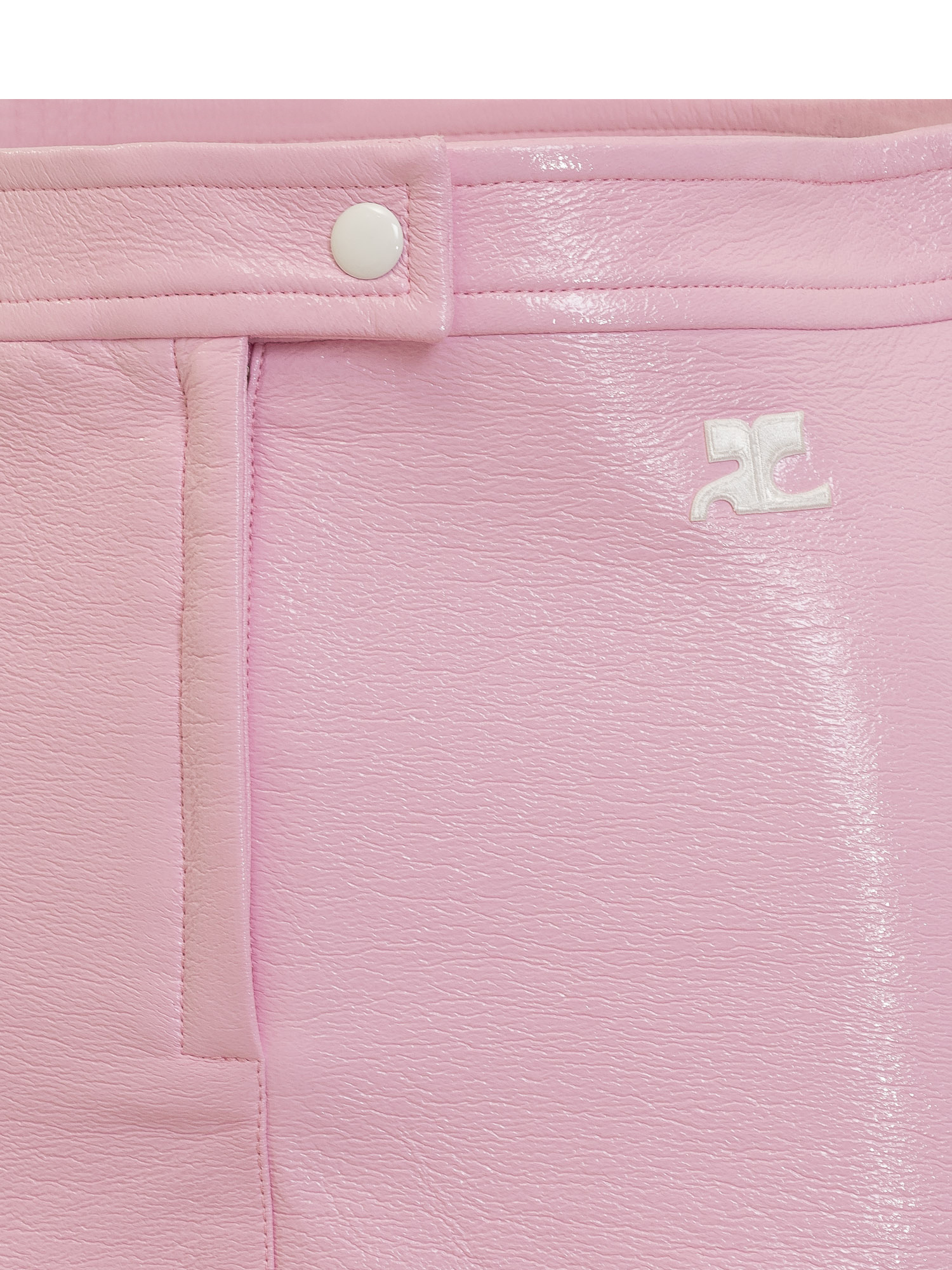 Courrèges Vinyl Reedition Skirt In Pink