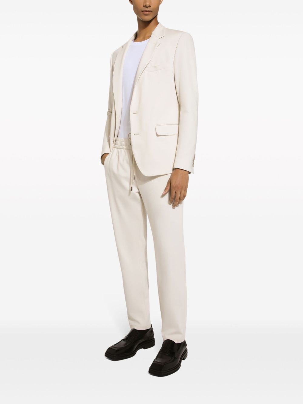Dolce & Gabbana Single-breasted Notched-lapels Blazer In White