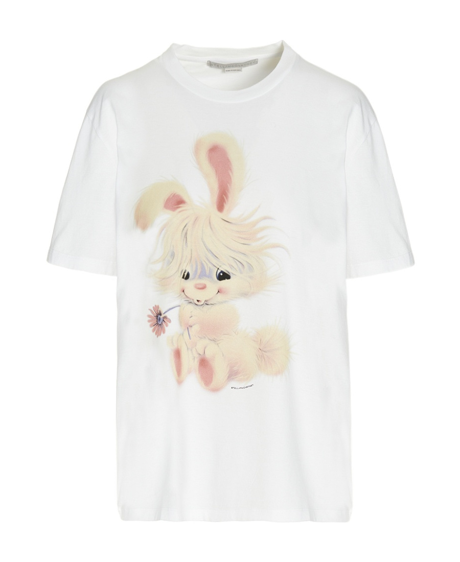 Stella Mccartney Logo Short-sleeved T-shirt In White