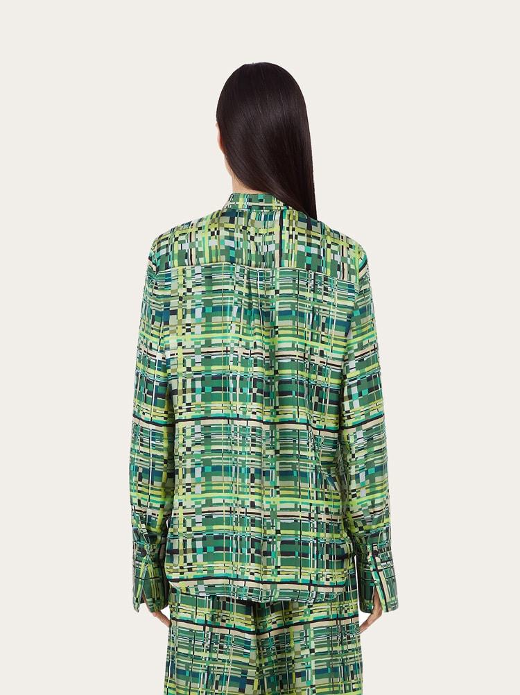 Ferragamo Long-sleeved Shirt In Green