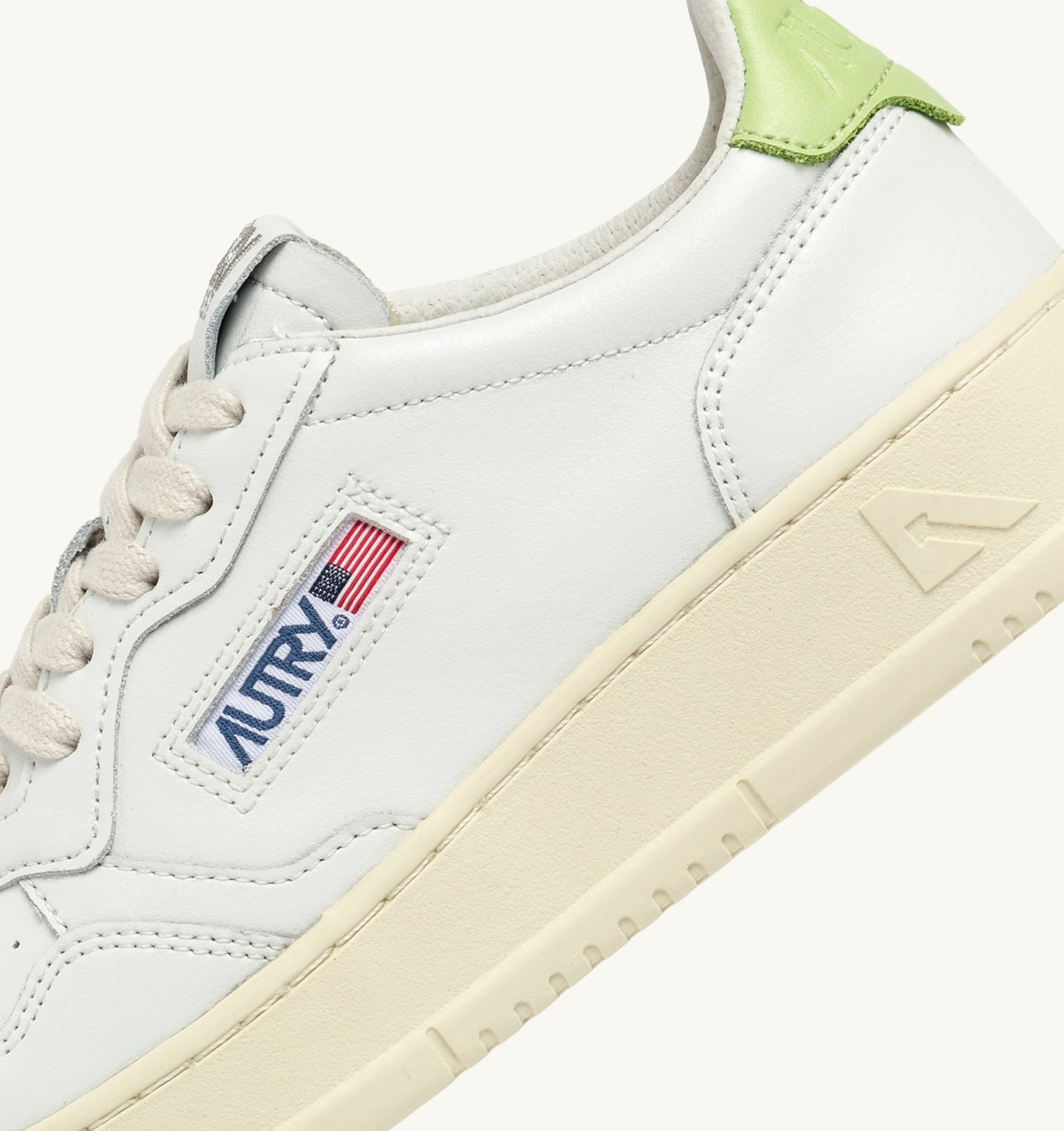 Shop Autry Medalist Leather Sneakers In White