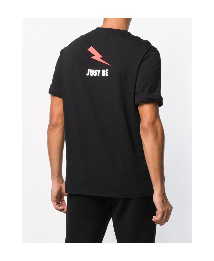 Neil Barrett Printed T-shirt With Round Neck In Black