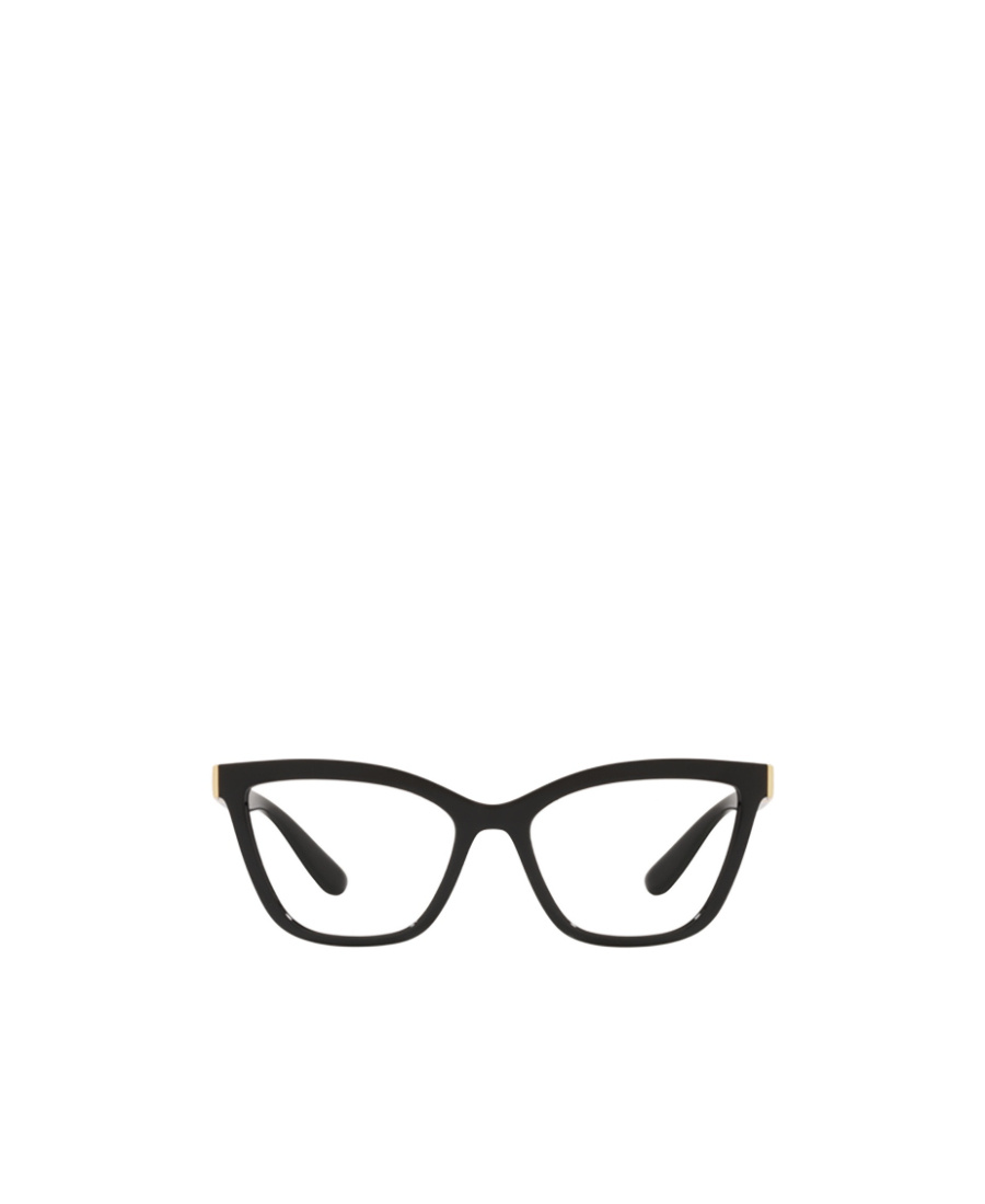 Dolce & Gabbana Logo Cat-eye Glasses In Black