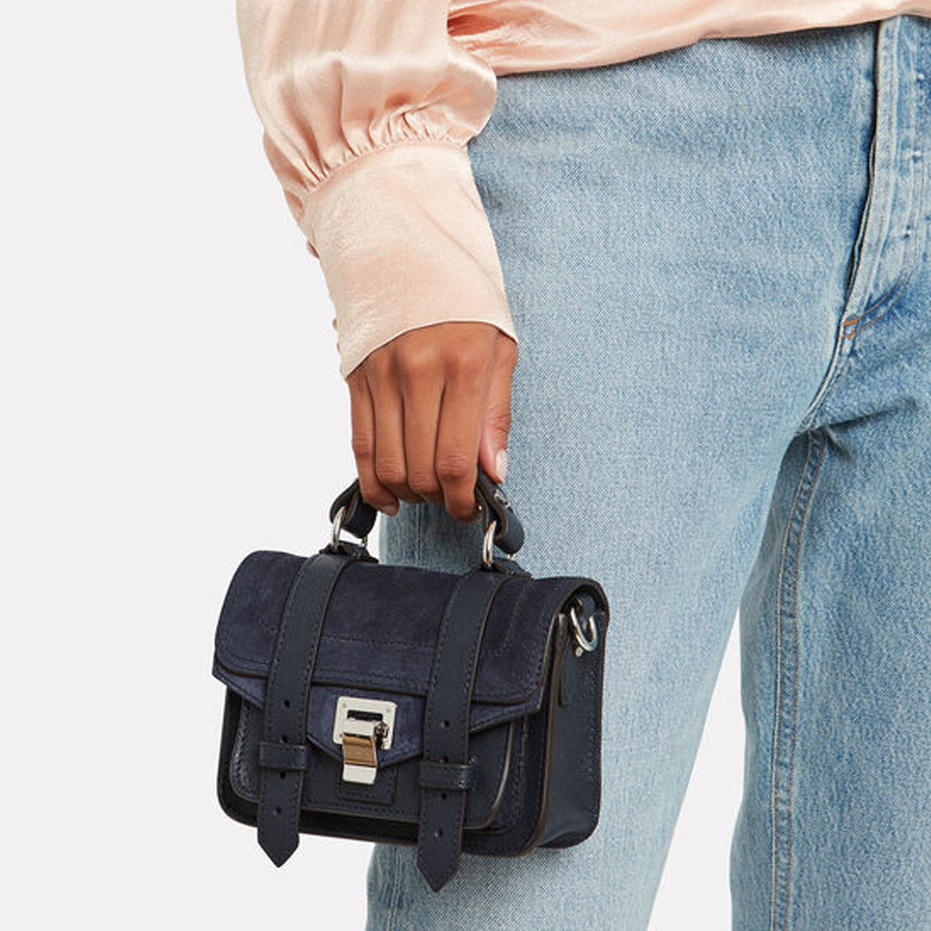 Proenza Schouler Logo Handbag In Black