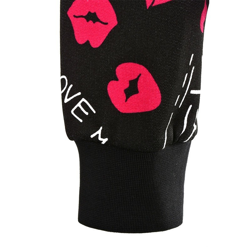Moschino Printed Casual Jacket In Black