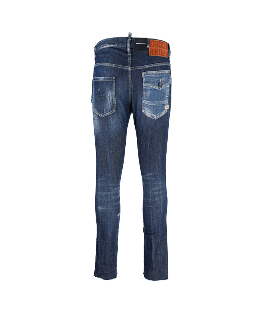 Dsquared2 Distressed Slim-fit Jeans In Blue