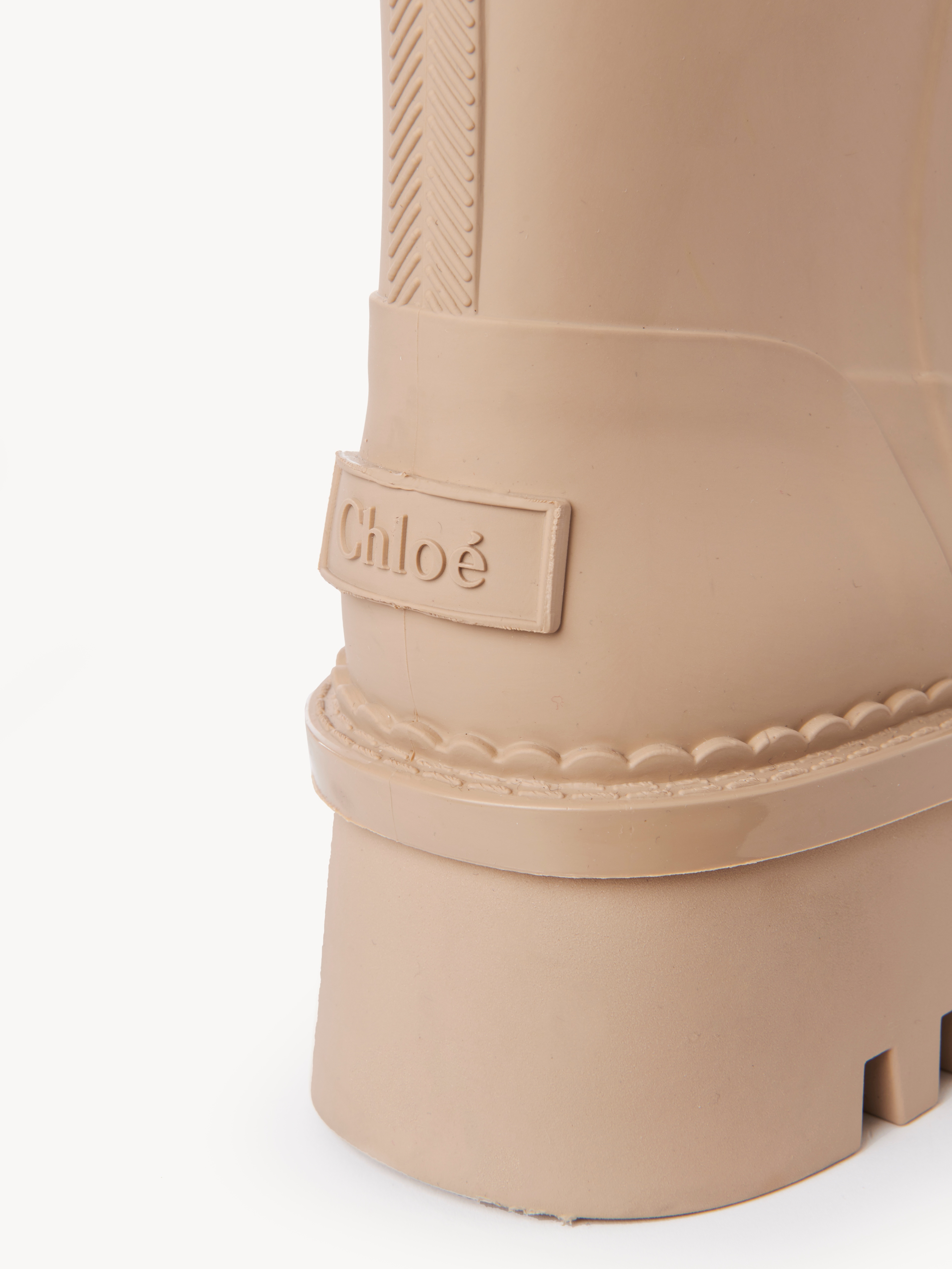Chloé 55mm Raina Rubber Rain Boots In Nude