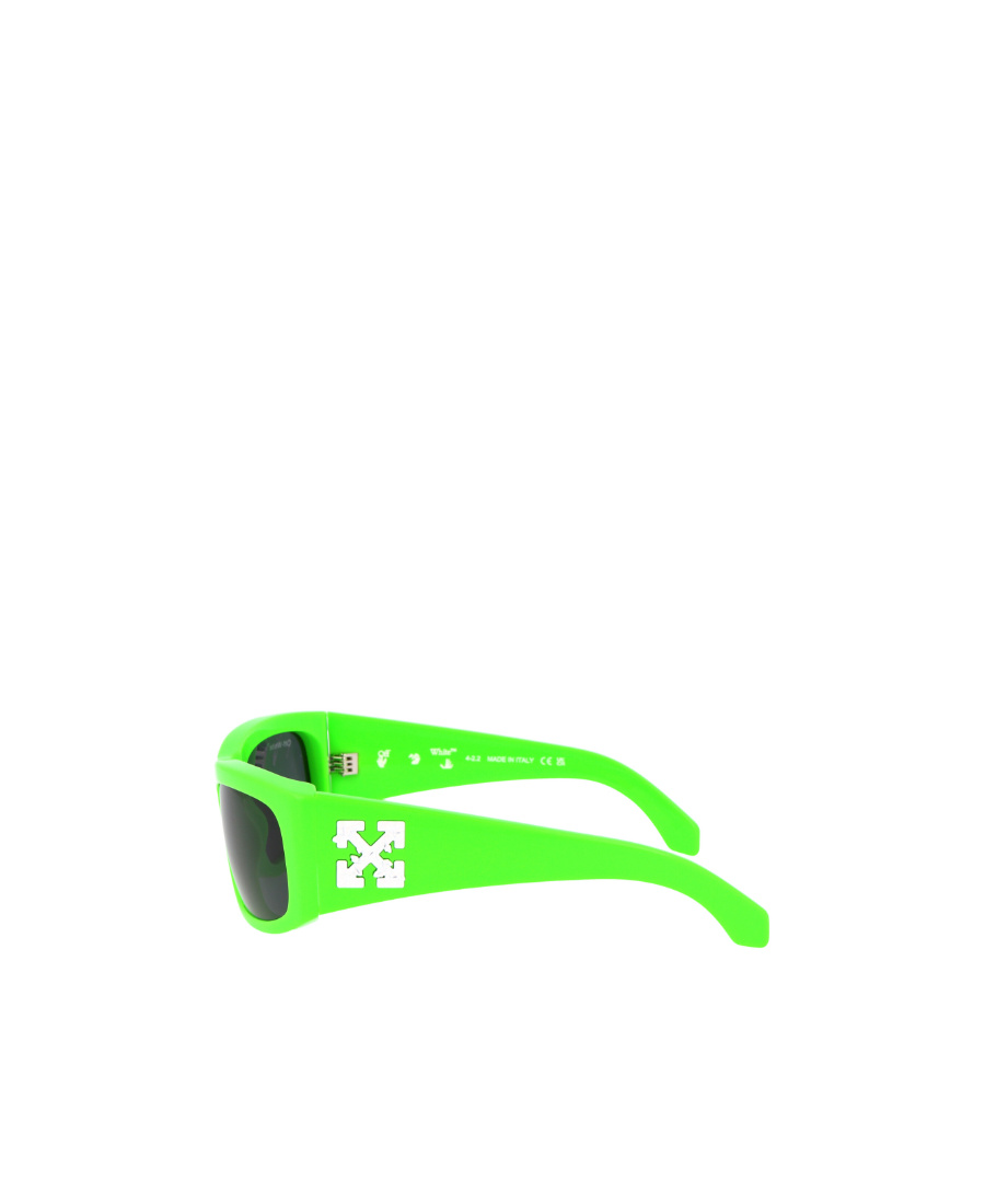 Off-white Arrows Rectangular Sunglasses In Green