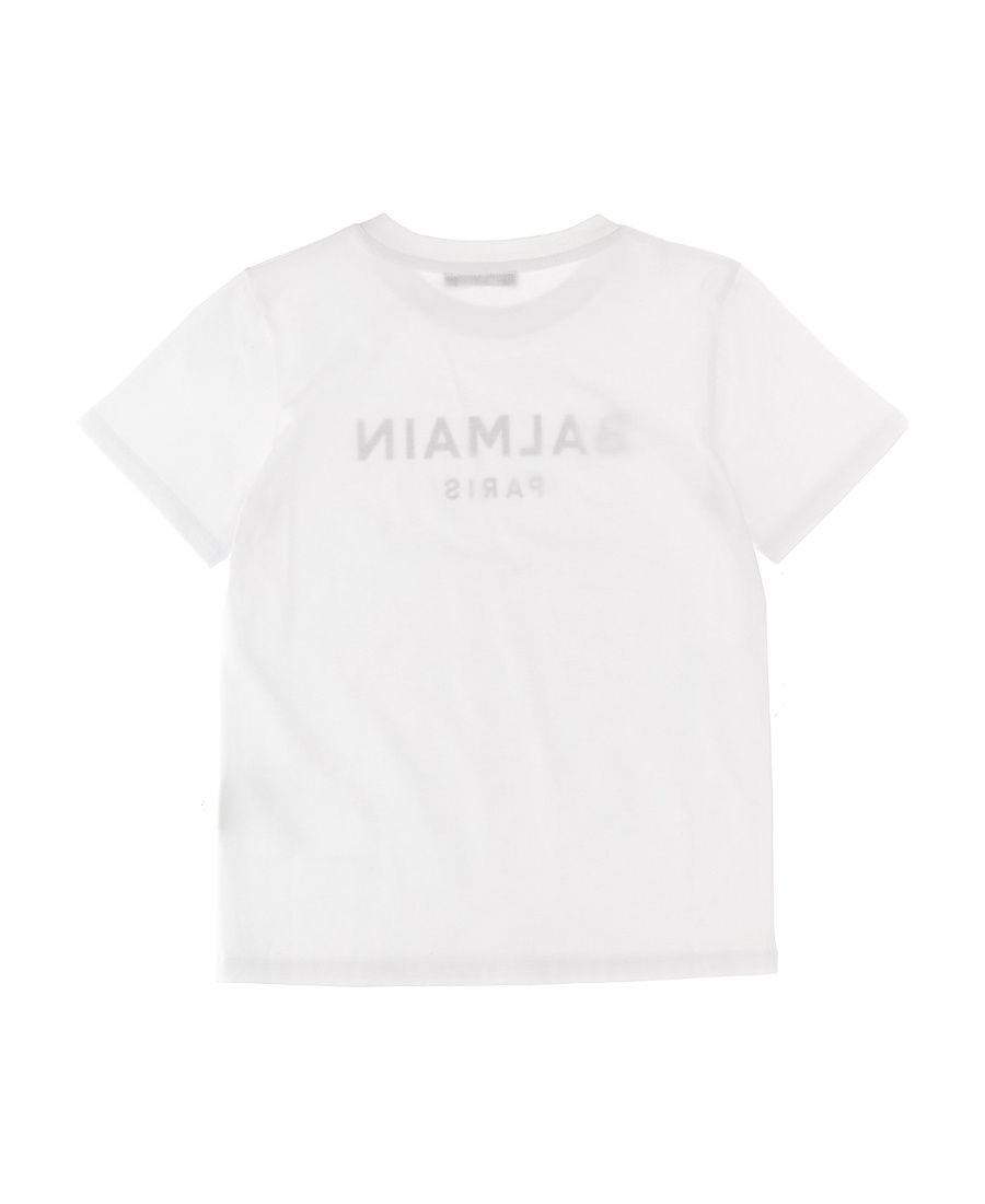 Balmain Logo-print Cotton T-shirt In White