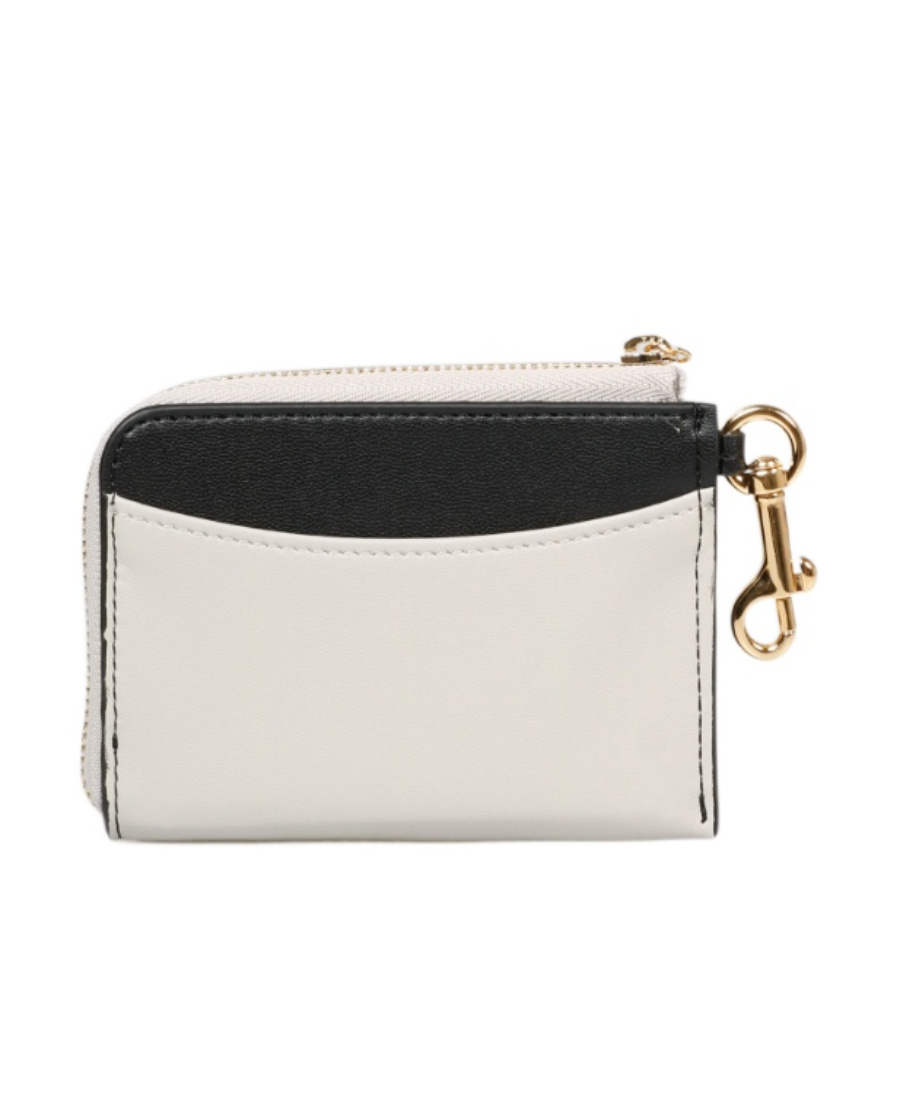 Stella Mccartney Logo Coin Zip-pouch In Black