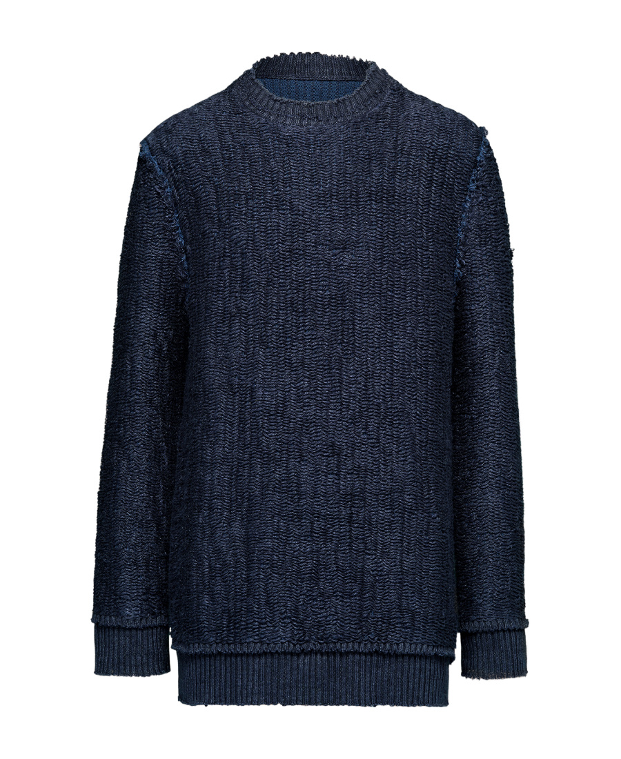 Maison Margiela Long-sleeved Sweater In Black