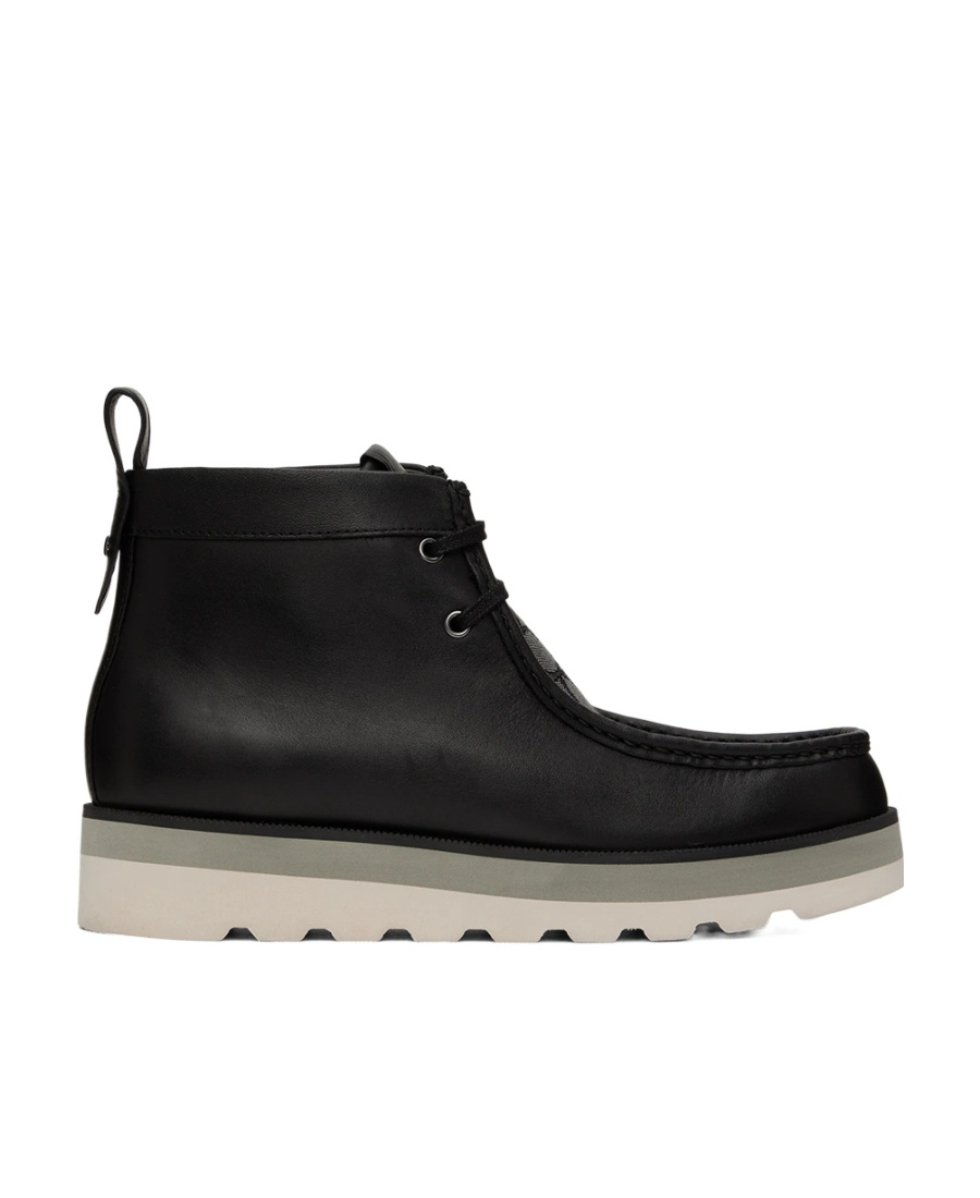 Coach Signature Logo-jacquard Leather Boots In Black
