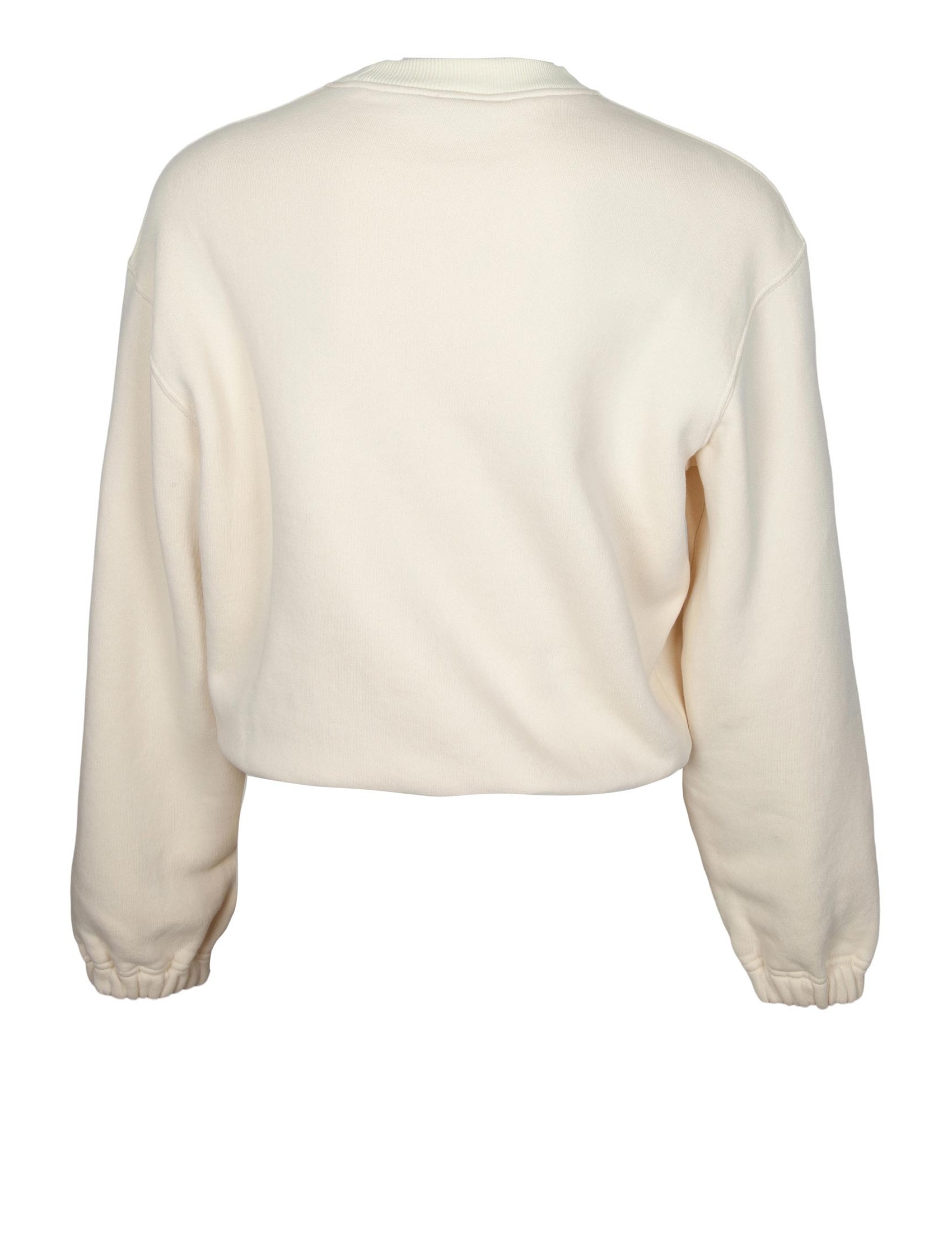 Autry Long Sleeve Sweatshirt In White