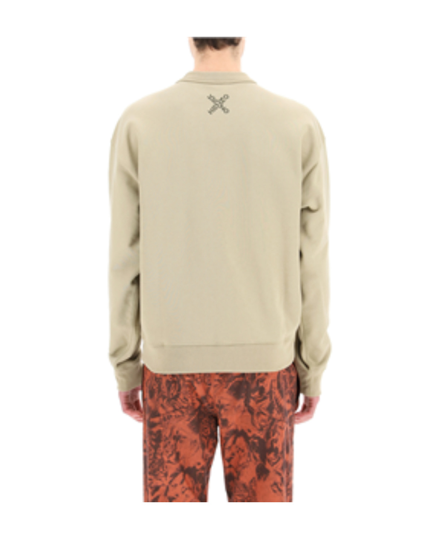 Kenzo Big X Logo-print Sweatshirt In Nude