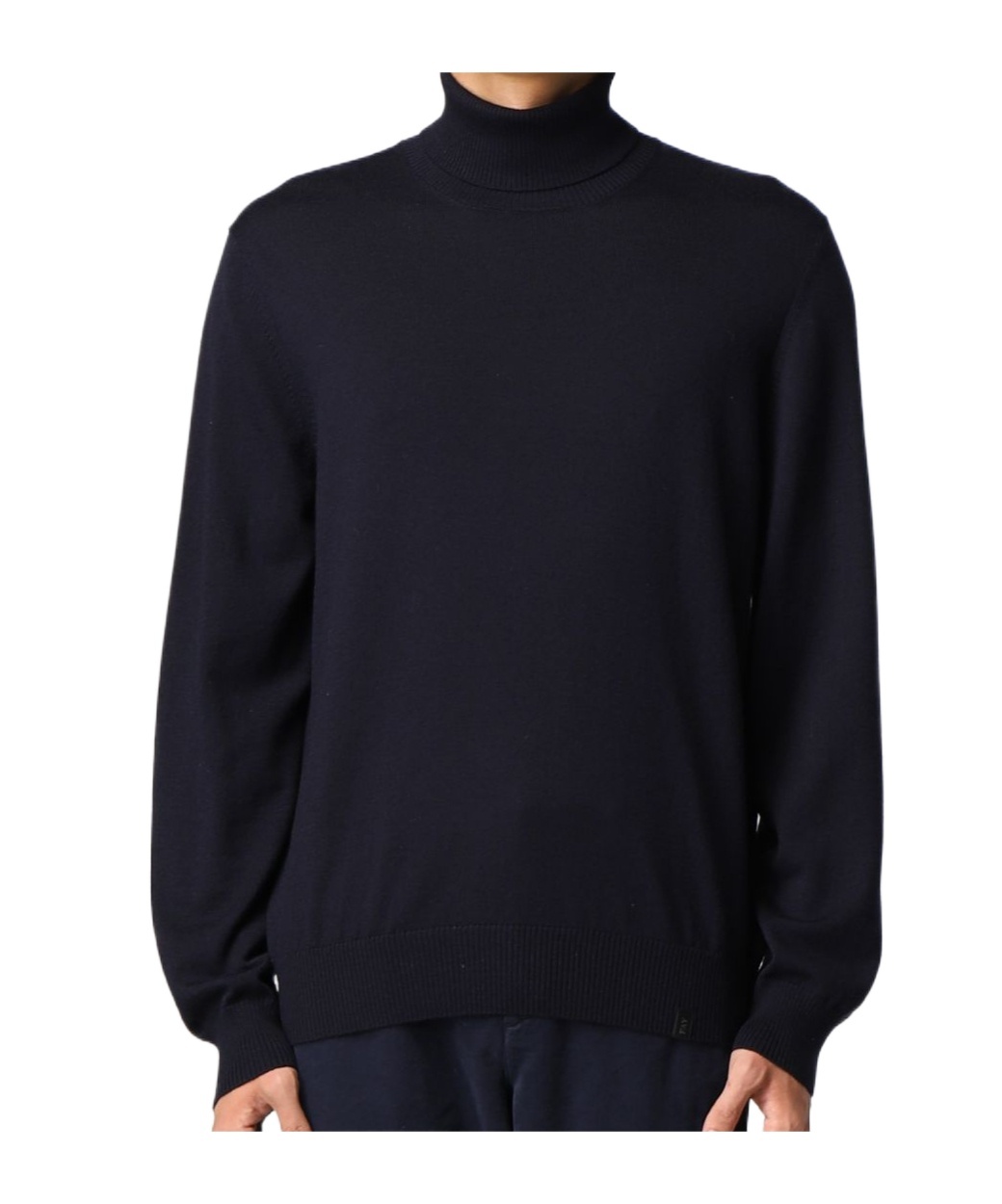 Fay High-collar Turtleneck Sweater In Black