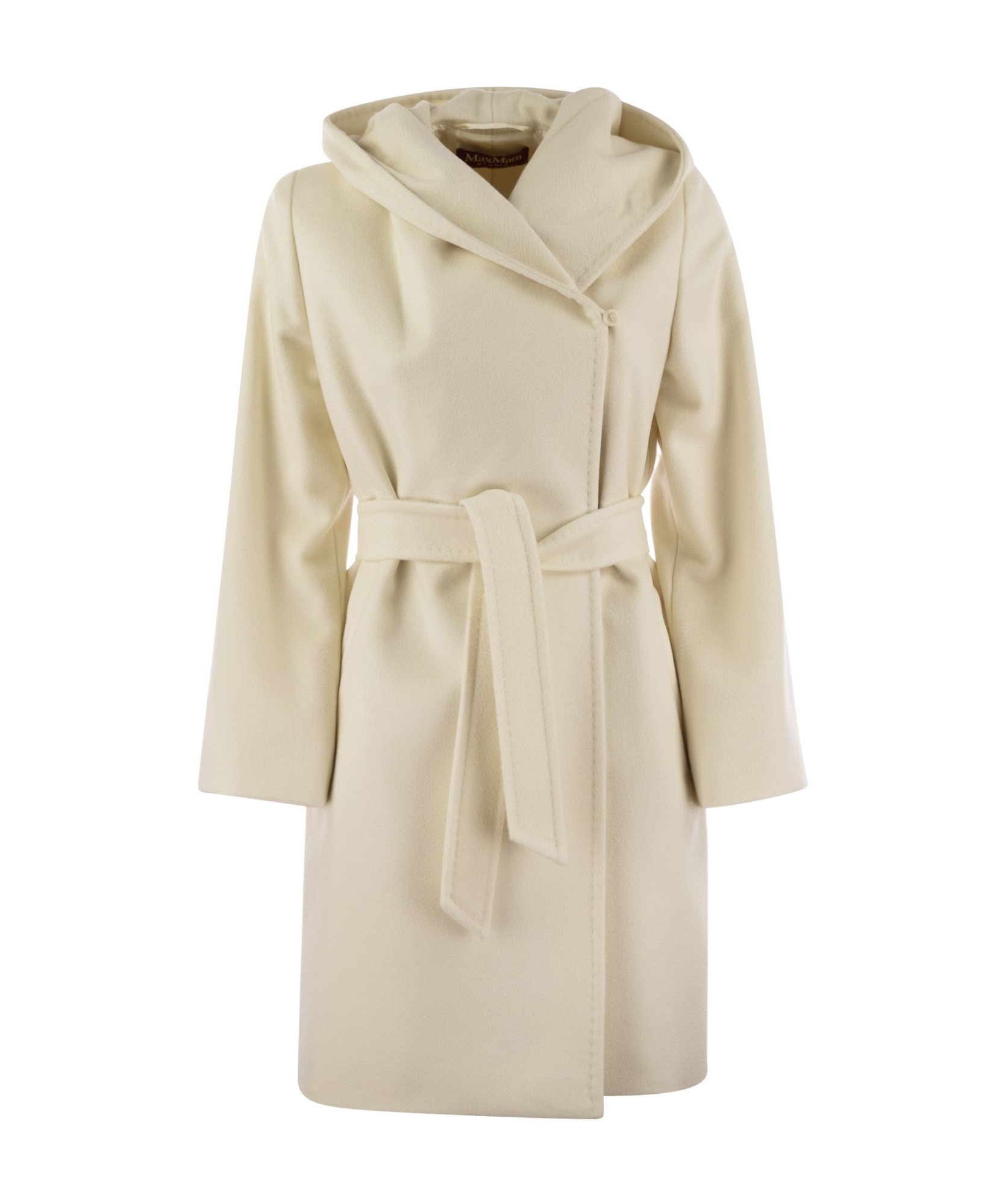 Max Mara Women's Newmang - Wool Coat With Hood In Nude