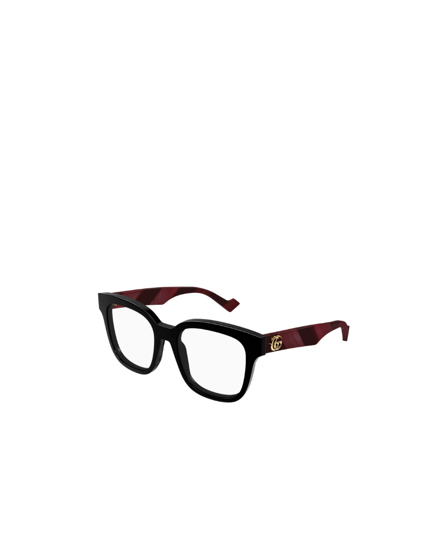 Gucci Gg0958o Linea Emblem 008 Black Burgundy Glasses