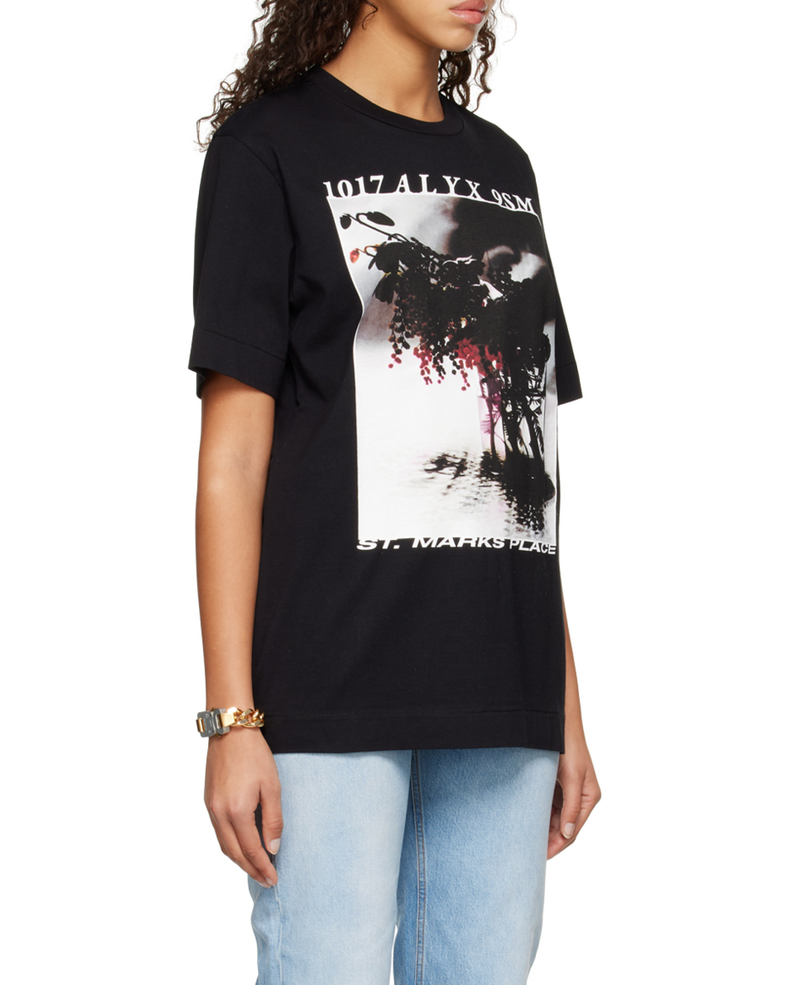 Alyx Graphic-print Short-sleeved T-shirt In Black