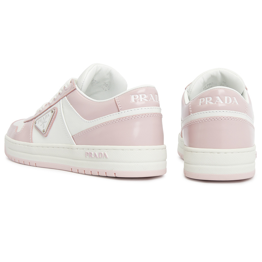 Prada Logo Pasted Casual Sports Shoes In White