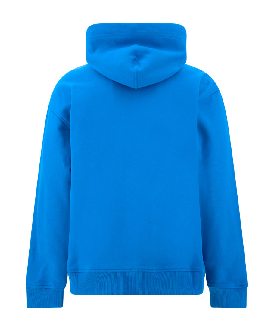 Valentino Logo-print Cotton Hoodie In Blue