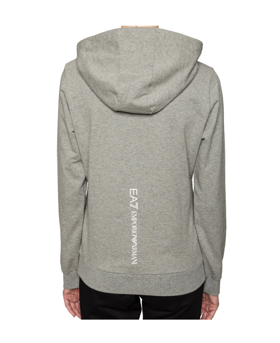Emporio Armani Logo Printing Sports Sweater In Gray