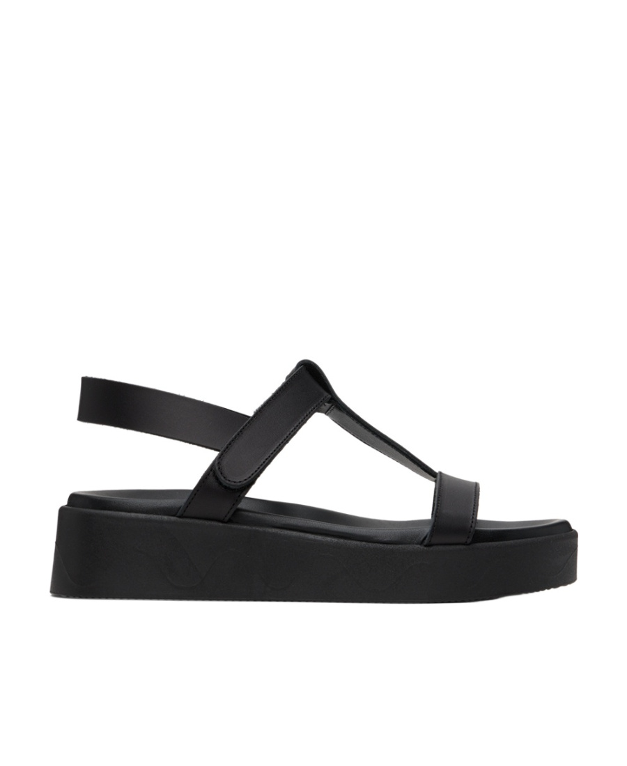 Ancient Greek Sandals Logo High-heeled Sandals In Black