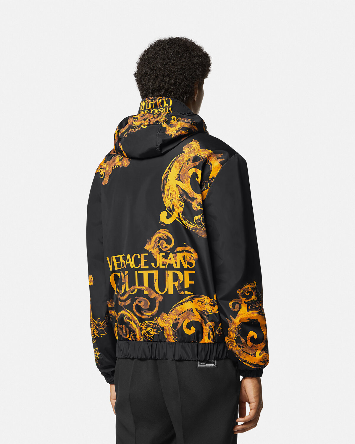 Versace Baroque Casual Jacket In Black
