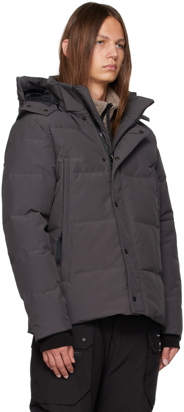 Canada Goose Wyndham Zipper Down Jacket In Black