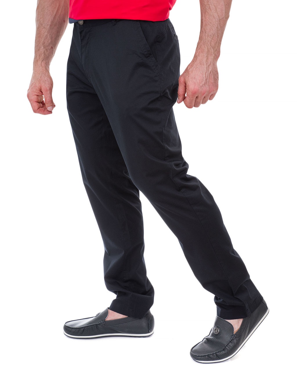 Ea7 Straight Casual Pants In Black